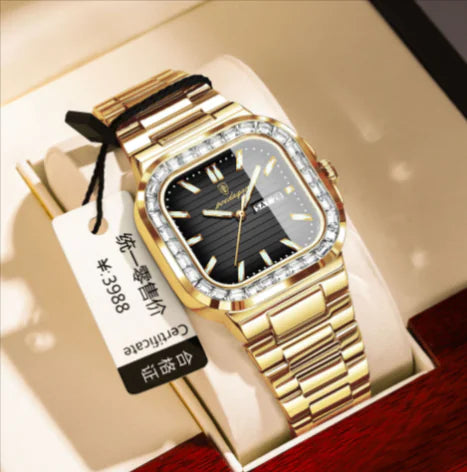 Men's Diamond Quartz Watch