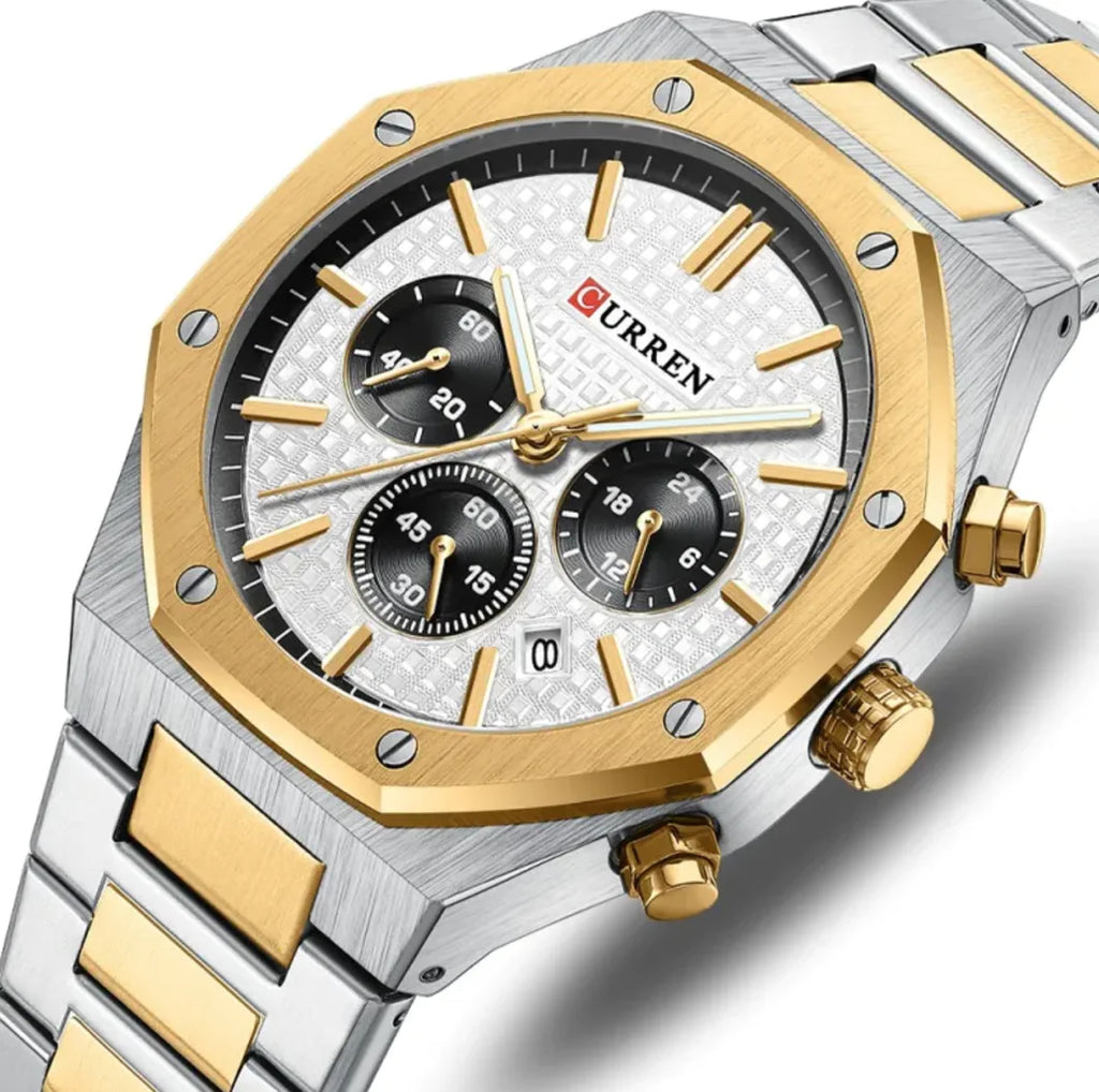 Men's Octagonal Quartz Watch