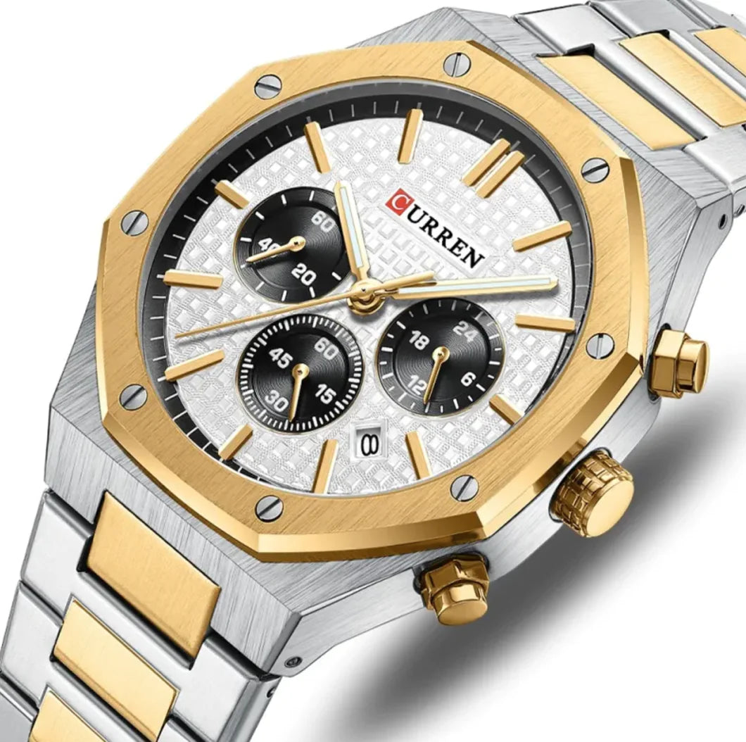 Men's Octagonal Quartz Watch
