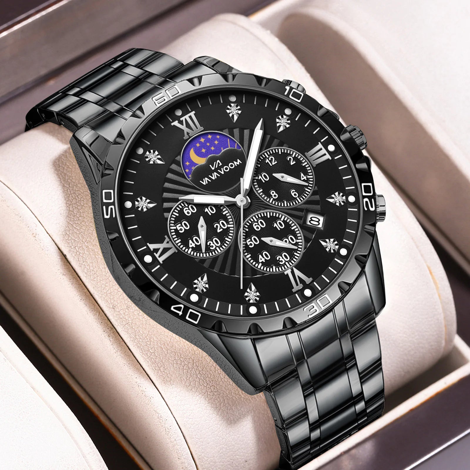 New Men's Waterproof Luminous Calendar Quartz Watch