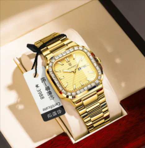 Men's Diamond Quartz Watch