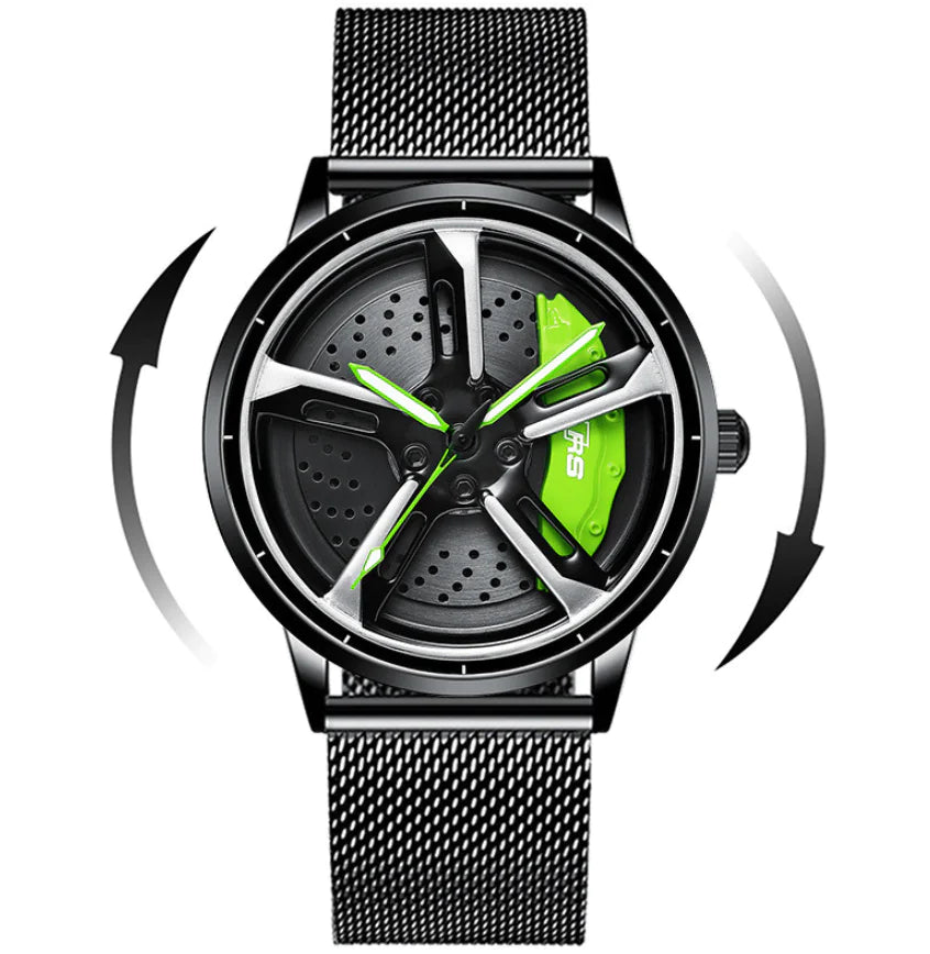 Men's 3D Hollow Automobile-Inspired Quartz Watch with Hydraulic Design