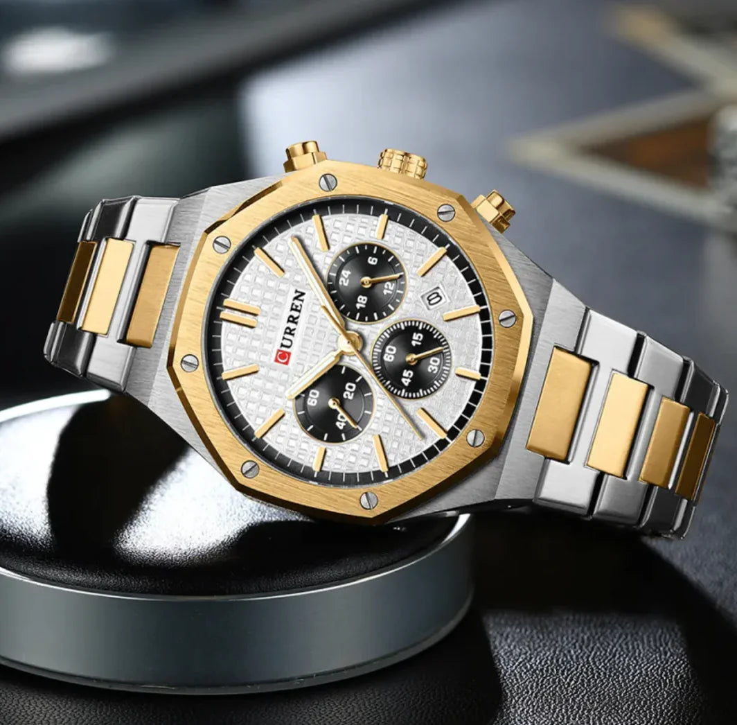 Men's Octagonal Quartz Watch
